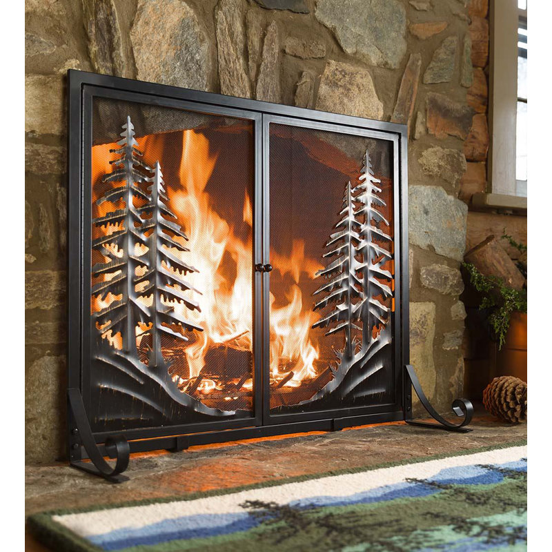 Plow Hearth Alpine Double Panel Steel Fireplace Screen Reviews