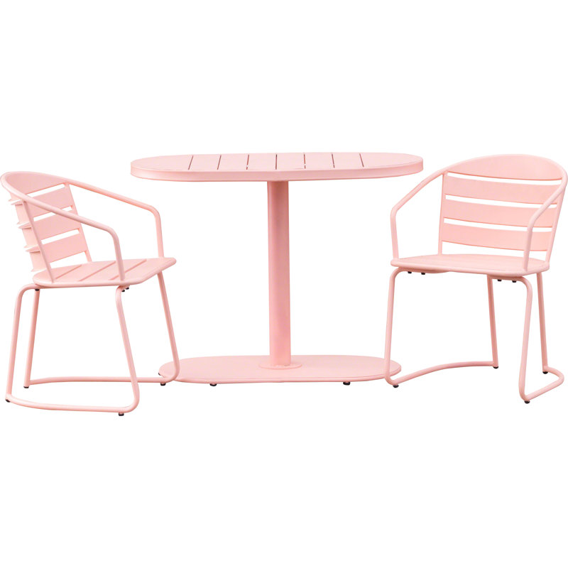 Hashtag Home Gunner Swell Outdoor Crackle 3 Piece Bistro Set Reviews Wayfair Ca