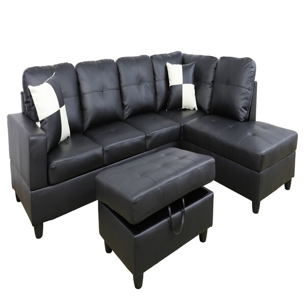Genivra Roy 32'' Right Hand Facing Sectional With Ottoman By Latitude Run