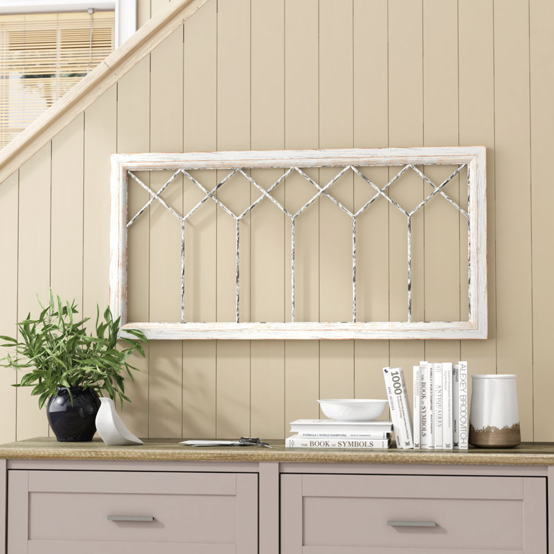 One Allium Way Distressed Window Panel Wall Decor Reviews Wayfair