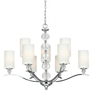 Dugas 9-Light Shaded Chandelier