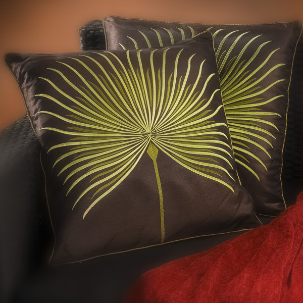 Home Loft Concepts Anna Embroidered Throw Pillow & Reviews Wayfair