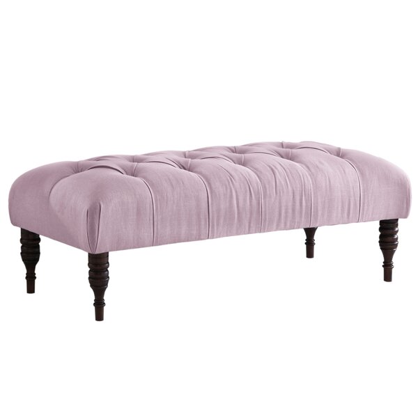 Purple Bedroom Benches You Ll Love Wayfair   Fitchburg Tufted Upholstered  Polyester Bedroom Bench 