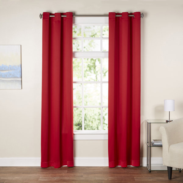 Red Curtains & Drapes You'll Love | Wayfair