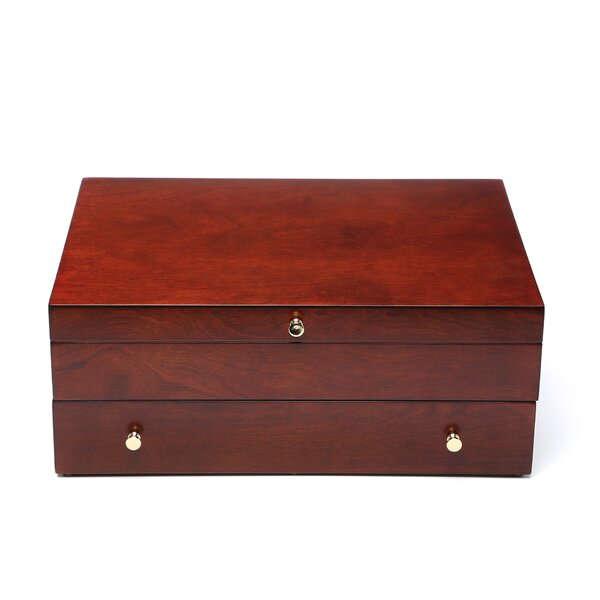 Reed & Barton Promotional Mahogany Silverware Chest with Brown Lining ...