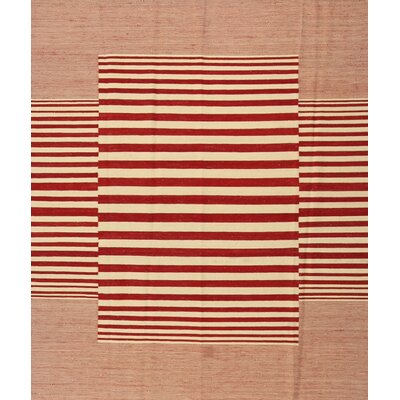 Contemporary Red Area Rug East Urban Home Rug Size: Rectangle 2' x 4'