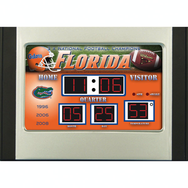 NCAA Scoreboard Desk Clock by Team Sports America| @ $63.99