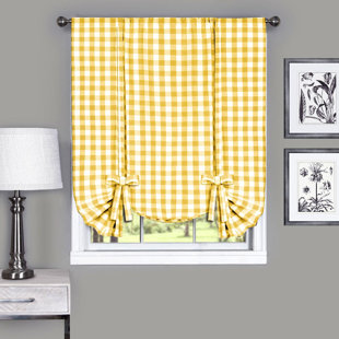 Check Plaid Yellow Gold Curtains Drapes You Ll Love In 2020