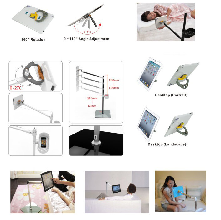 Deluxe Comfort Apple iPad Floor Stand & Reviews Wayfair