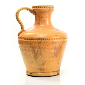 Casablanca Luca Terra Cotta Table Vase