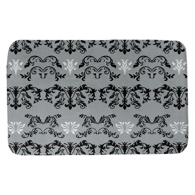 Las Vegas Football Baroque Bath Rug East Urban Home Color: Black/Silver/White, Size: 17