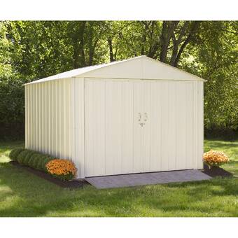 Arrow Dallas 10 Ft W X 8 Ft D Metal Storage Shed Wayfair