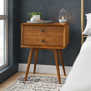 light oak finish nightstand