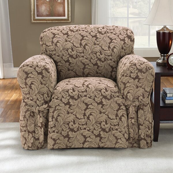 Scroll Classic Box Cushion Armchair Slipcover By Sure Fit