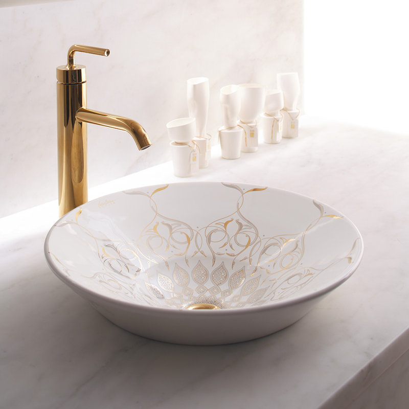 K 14223 Sr2 0 Kohler Caravan Ceramic Circular Vessel Bathroom Sink Caravan Ceramic Circular Vessel Bathroom Sink