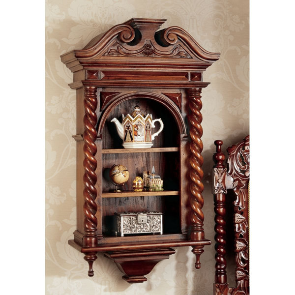 Charles II Wall-Mounted Curio Cabinet By Design Toscano Today Only Sale