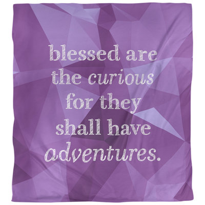 Curiosity Inspirational Quote Single Duvet Cover East Urban Home Size King Duvet Cover Color Amethyst Shefinds