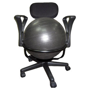 Exercise Ball Chairs You Ll Love Wayfair High Back Exercise Ball Chair