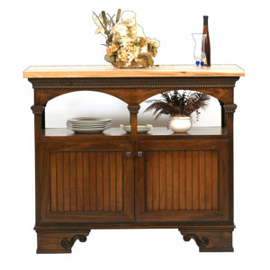 American Premiere Kitchen Island with Butcher Block Top