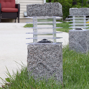 Clip On Solar Lights Wayfair Menifee Outdoor Solar Cement 2 Light Bollard Set Of 4