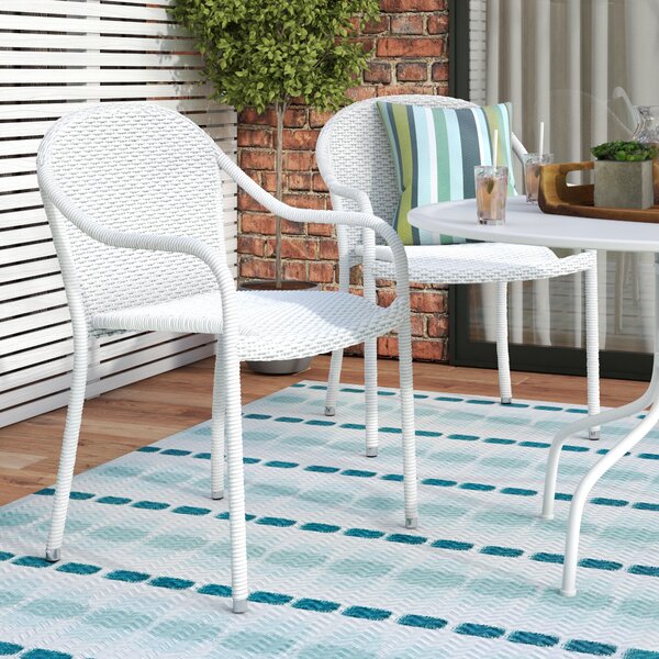 Belton Stacking Patio Dining Chair (Set of 2) by Mercury Row