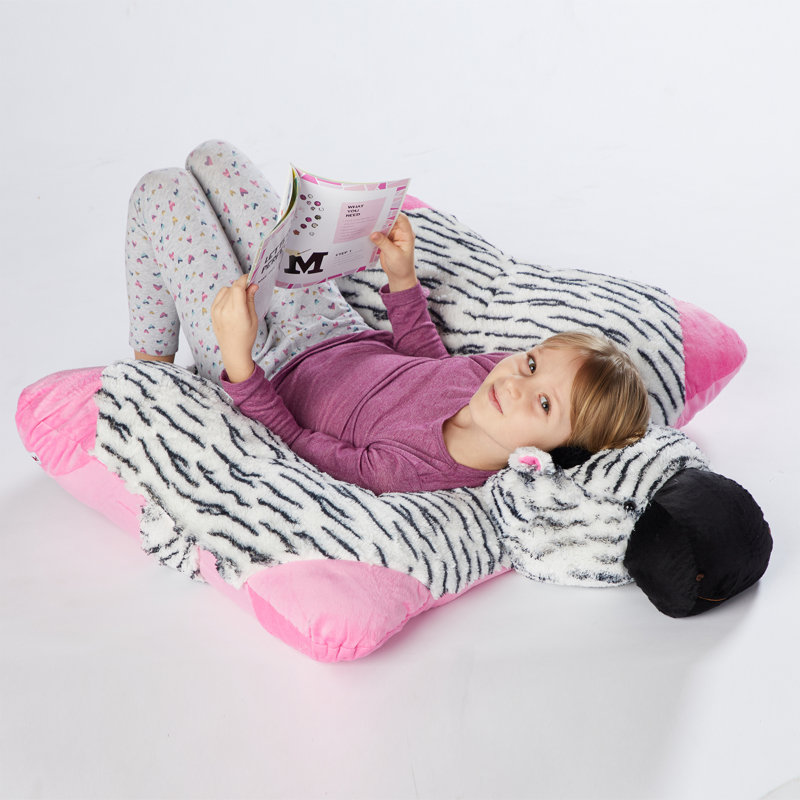 Pillowpets Jumboz Zippity Zebra Plush Floor Pillow Reviews Wayfair