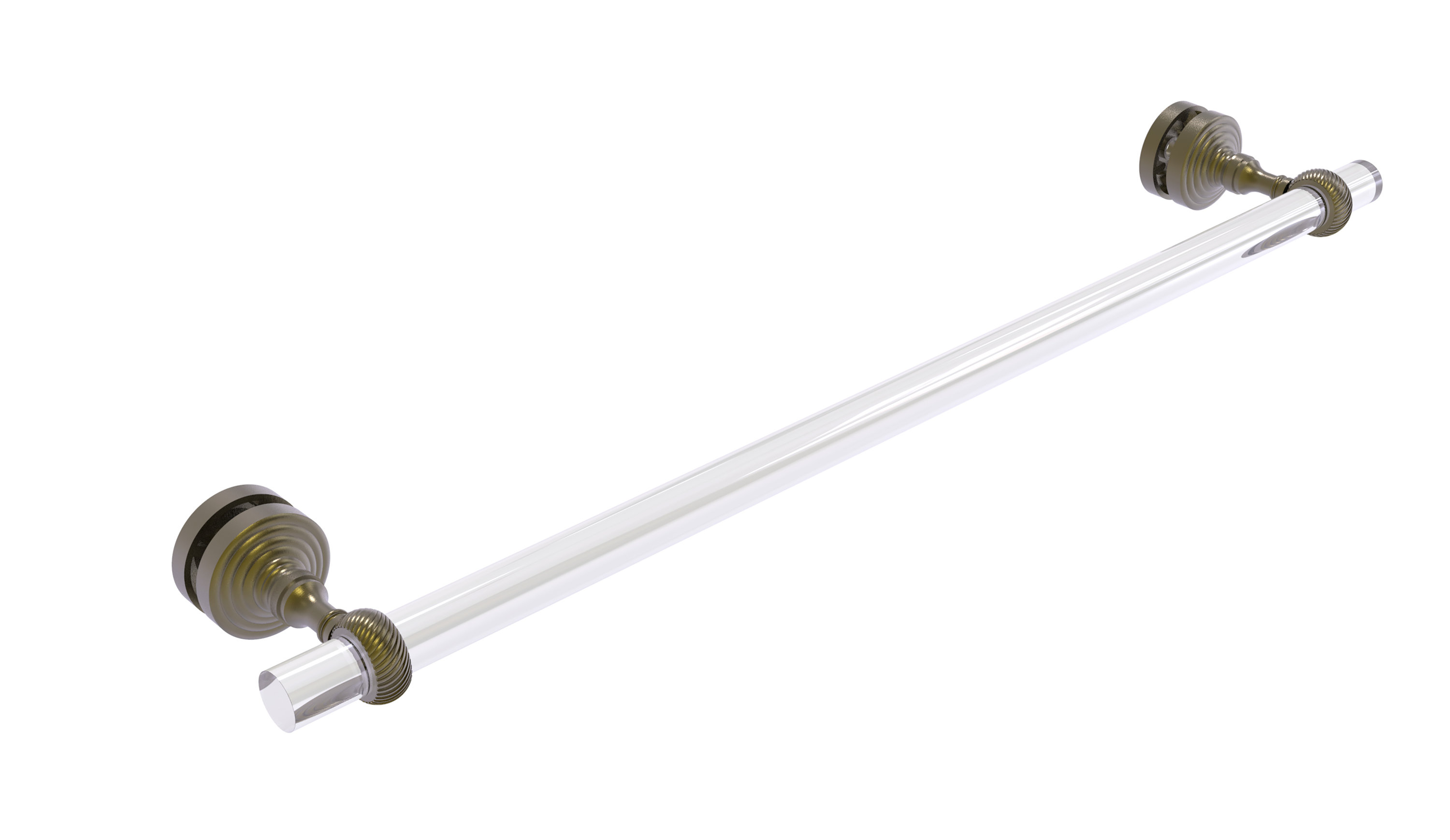 Allied Brass Pacific Grove 5 2 Towel Bar For Glass Shower Door