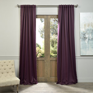 Destinie Indoor Polyester Blackout Curtain Panels (Set of 2)