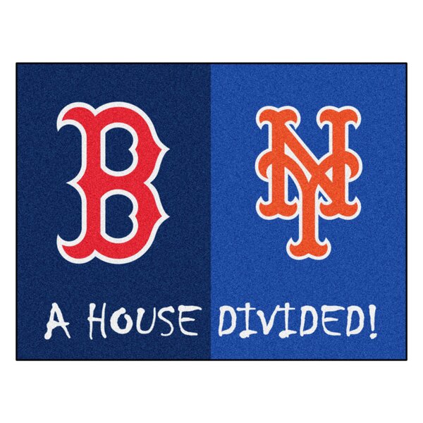 Fanmats Mlb Boston Red Sox New York Mets 33 75 In X 42 5 In Non