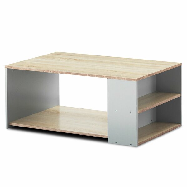 Quin Floor Shelf Coffee Table With Storage By Ebern Designs