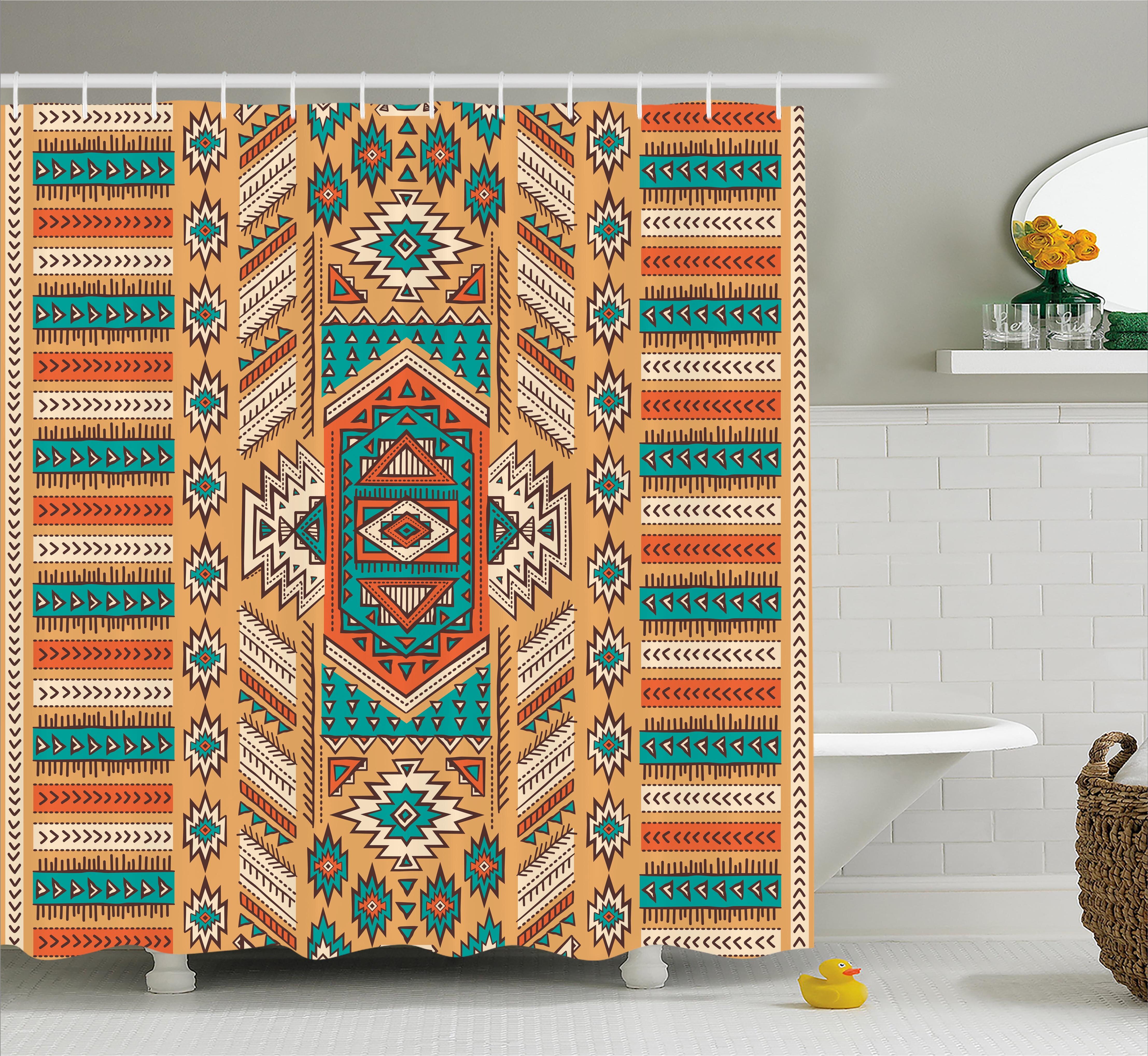 Ebern Designs Molly Tribal Indian Aztec Secret Tribe Pattern Native American Bohemian Style Single Shower Curtain Wayfair