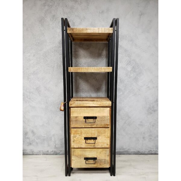 Morganton Mango Wood Tall Rack Etagere Bookcase By Foundry Select