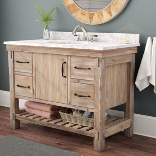 Rustic Bathroom Vanities You Ll Love Wayfair Save Union Rustic Loftin 42 Single Bathroom Vanity Set