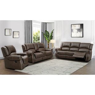 Baynes Faux Leather Reclining Living Room Set by Darby Home Co