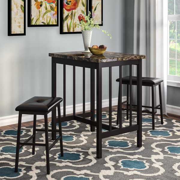Della 3 Piece Pub Table Set By Andover Mills New