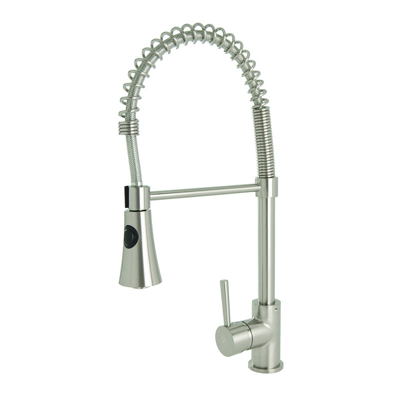 Pull Down Coil Faucet Tyres2c Fontainebyitalia Spring Coil Pull Down Single Handle Kitchen Faucet