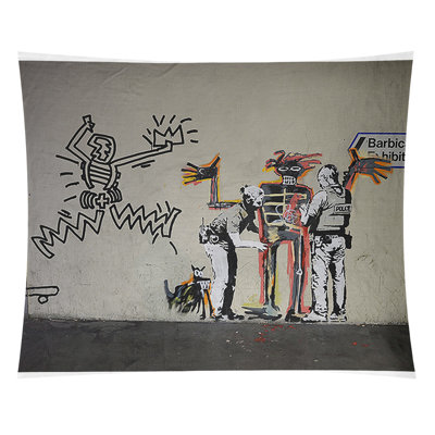 East Urban Home Polyester Handwritten Be Kind Quote Tapestry Fclm4126 Size 80 H X 68 W Color White Violet Shefinds