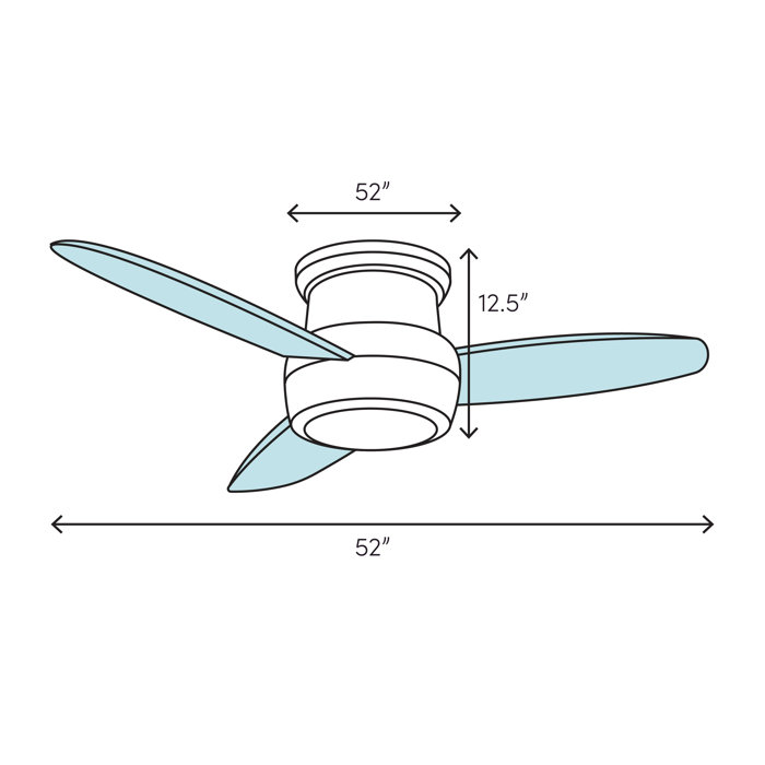 52 Slawson Dinosaur 5 Blade Ceiling Fan Light Kit Included