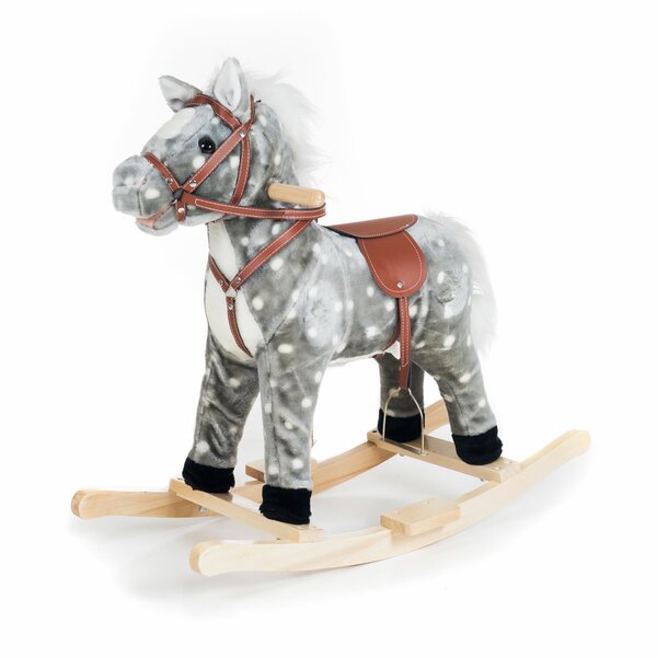 ZUM Wooden Rocking Horse for Kids toy horse rocking horse for toddlers rocking horse for 2 year old Bright Water Industries 2076-ZUM-Rocking Horse 