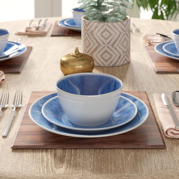 Amazing Devere Glaze 12 Piece Melamine Dinnerware Set, Service For 4 By Mistana Spacial Price