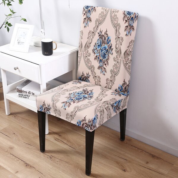 Elegant Box Cushion Dining Chair Slipcover By Astoria Grand