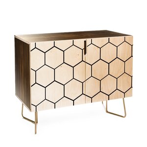 Honey Comb 2 Doors Accent Cabinet