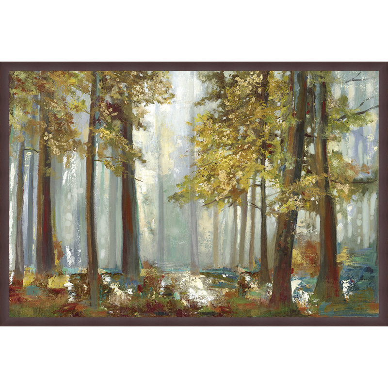 Bay Isle Home Upon The Leaves Framed Acrylic Painting Print On
