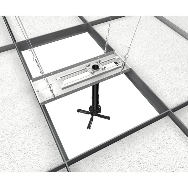 Universal Suspended Ceiling Mount Projector Kit by Crimson AV