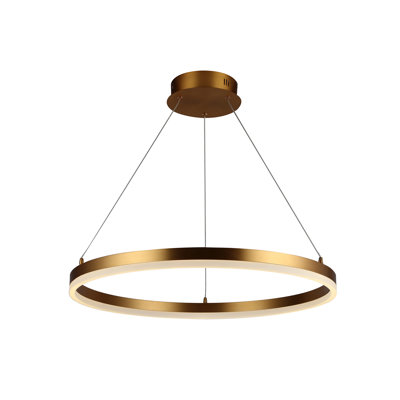 Everly Quinn Munch 1 Light Unique Statement Cone Led Pendant Everly Quinn Size 1 6 H X 23 6 W X 1 D Finish Gold From Wayfair North America Shefinds