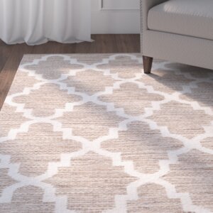 Eberhardt Hand-Woven Beige/Ivory Area Rug