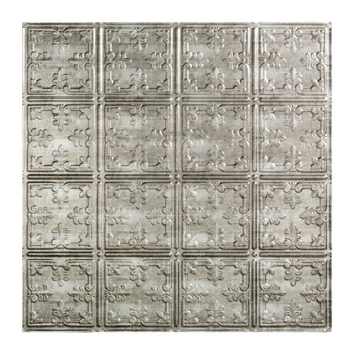 Fasade Traditional 10 2 Ft X 2 Ft Lay In Ceiling Tile In Cross