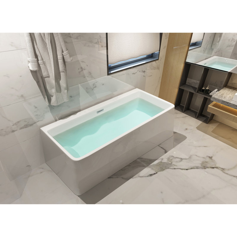 Dyconn Faucet Treviso 29 X 67 Freestanding Soaking Bathtub Wayfair