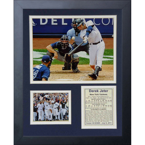 Derek Jeter 3000th Hit Framed Memorabilia by Legends Never Die