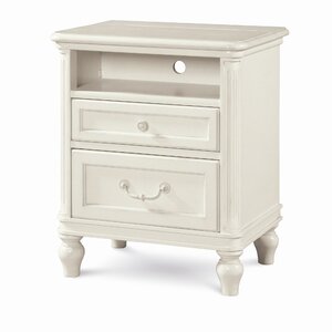 Chassidy 2 Drawer Lace Nightstand